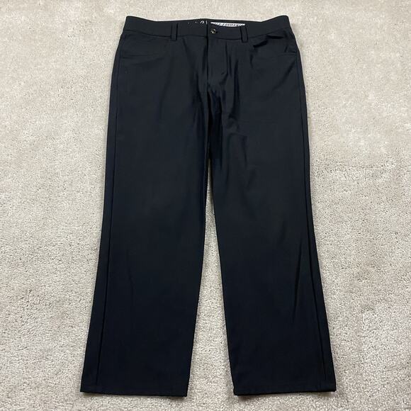 Johnnie-O Pants Mens 35* Black Prep-Formance Performance Golf Stretch Preppy - Picture 1 of 10